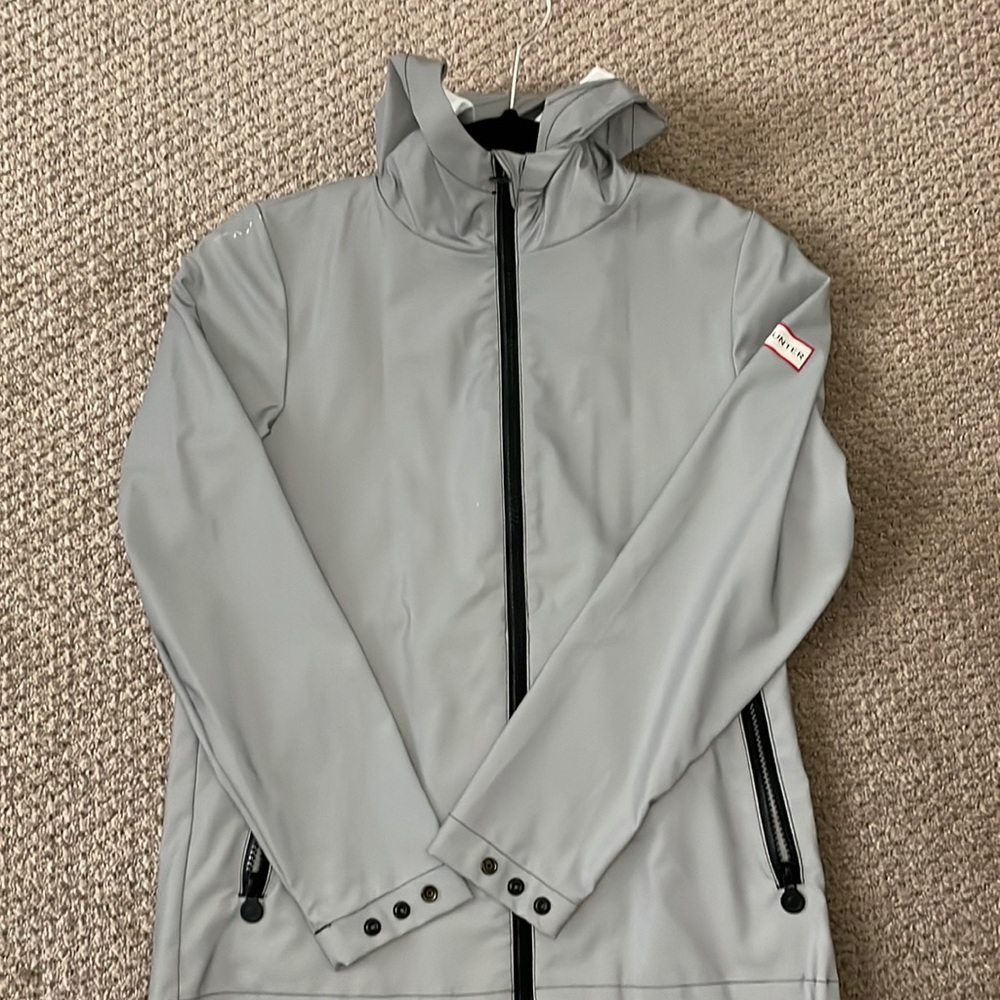 Grey Hunter Packable Jacket (Lightweight) Reflective with Small Pouch